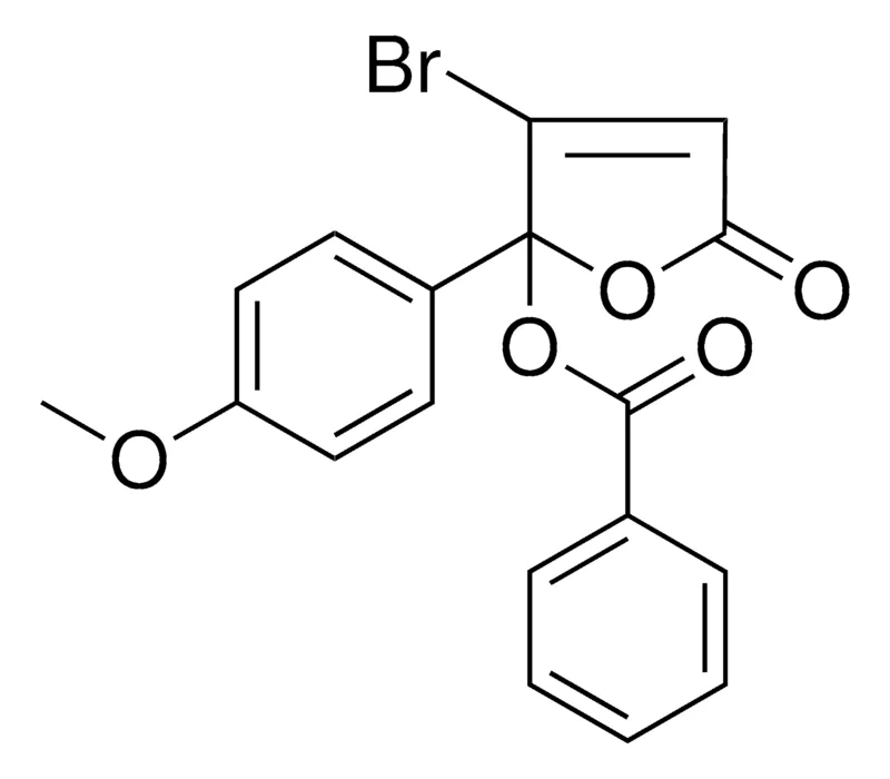 Sigma-Aldrich 3-BROMO-2-(4-METHOXYPHENYL)-5-OXO-2,5-DIHYDRO-2-FURANYL BENZOATE,AldrichCPR