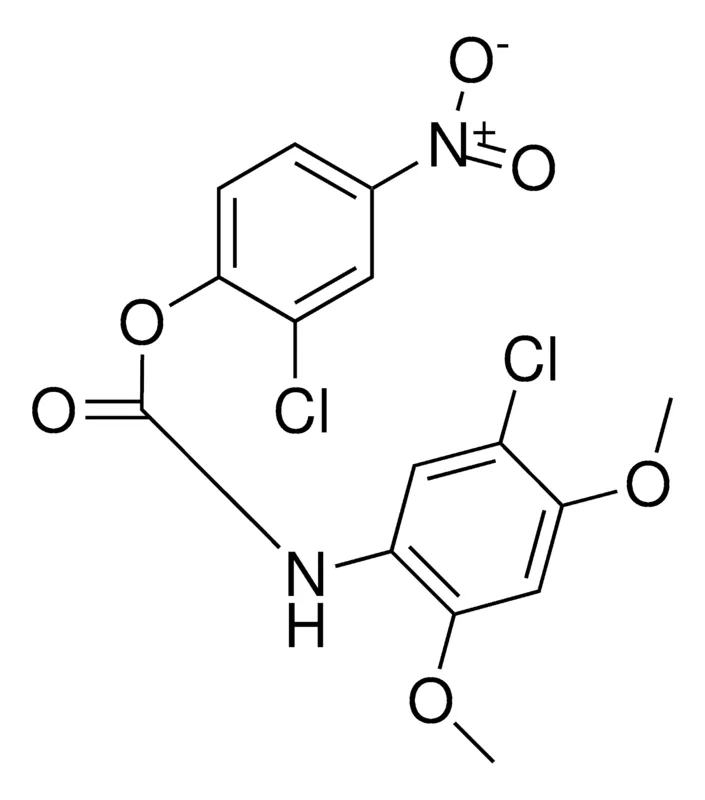 Sigma-Aldrich 2-CHLORO-4-NITROPHENYL N-(5-CHLORO-2,4-DIMETHOXYPHENYL)CARBAMATE,AldrichCPR