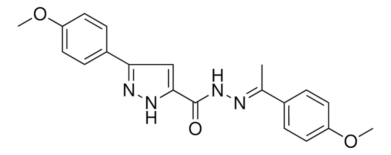 Sigma-Aldrich 5-(4-MEO-PH)-2H-PYRAZOLE-3-CARBOXYLIC ACID (1-(4-MEO-PH)-ETHYLIDENE)-HYDRAZIDE,AldrichCPR
