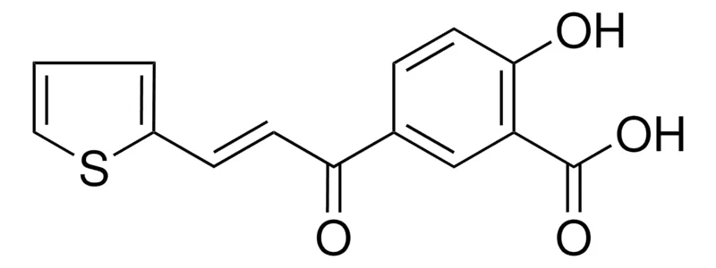 Sigma-Aldrich 2-HYDROXY-5-(3-(2-THIENYL)ACRYLOYL)BENZOIC ACID,AldrichCPR