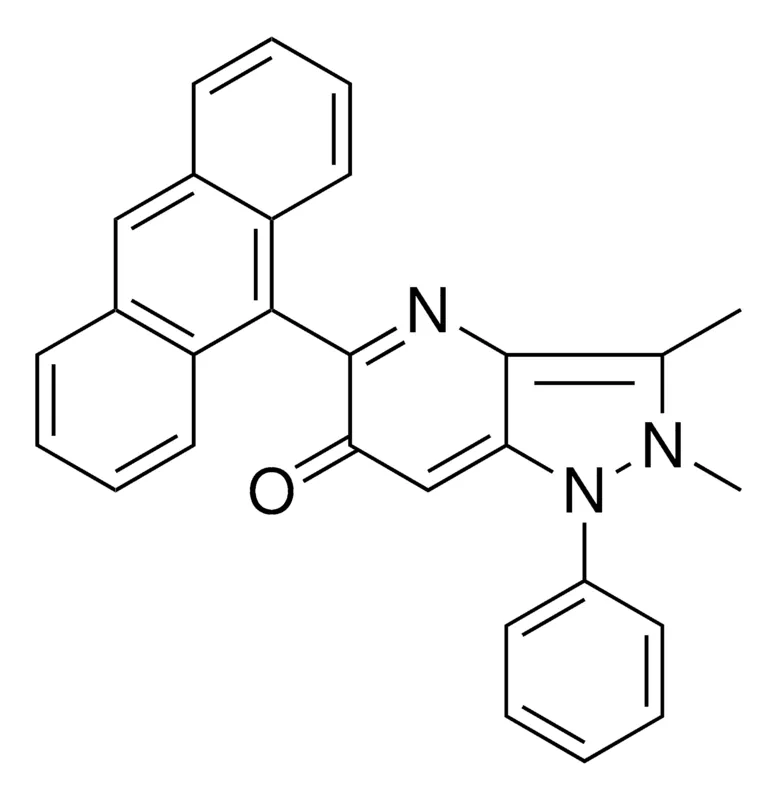Sigma-Aldrich 5-ANTHRACEN-9-YL-2,3-DIMETHYL-1-PHENYL-1,2-DIHYDRO-PYRAZOLO(4,3-B)PYRIDIN-6-ONE,AldrichCPR