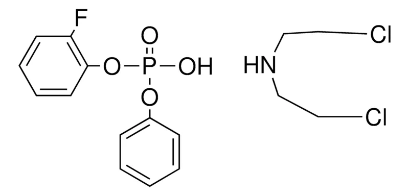 Sigma-Aldrich PHOSPHORIC ACID 2-F-PH ESTER PH ESTER, COMPOUND WITH BIS-(2-CHLORO-ETHYL)-AMINE,AldrichCPR