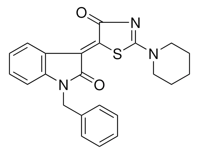 Sigma-Aldrich (3Z)-1-BENZYL-3-(4-OXO-2-(1-PIPERIDINYL)-1,3-THIAZOL-5(4H)-YLIDENE)-1,3-DIHYDRO-2H-INDOL-2-ONE,AldrichCPR