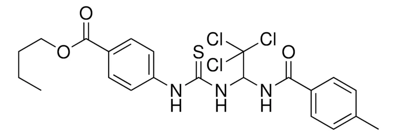 Sigma-Aldrich 4-(3-(2,2,2-TRICHLORO-1-(4-ME-BENZOYLAMINO)-ET)-THIOUREIDO)BENZOIC ACID BU ESTER,AldrichCPR