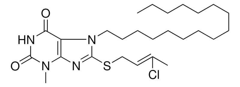 Sigma-Aldrich 8-(3-CL-BUT-2-ENYLSULFANYL)-7-HEXADECYL-3-METHYL-3,7-DIHYDRO-PURINE-2,6-DIONE,AldrichCPR
