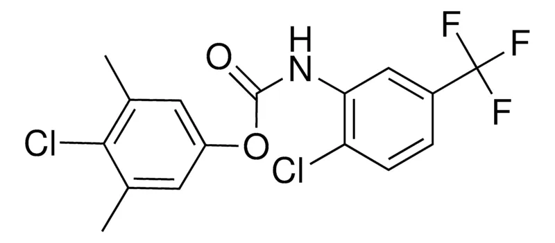 Sigma-Aldrich 4-CHLORO-3,5-DIMETHYLPHENYL N-(2-CHLORO-5-(TRIFLUOROMETHYL)PHENYL)CARBAMATE,AldrichCPR