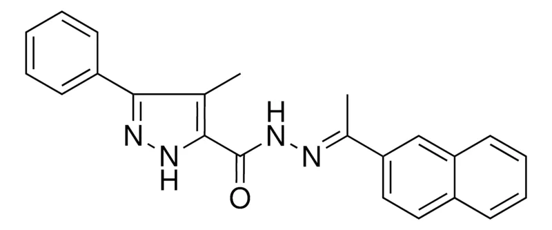 Sigma-Aldrich 4-ME-5-PH-2H-PYRAZOLE-3-CARBOXYLIC ACID (1-NAPHTHALEN-2-YL-ETHYLIDENE)-HYDRAZIDE,AldrichCPR