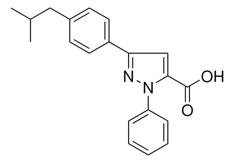 Sigma-Aldrich 3-(4-ISOBUTYLPHENYL)-1-PHENYL-1H-PYRAZOLE-5-CARBOXYLIC ACID,AldrichCPR