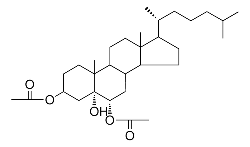 Sigma-Aldrich 5-HYDROXY-5-ALPHA-CHOLESTANE-3-BETA,6-ALPHA-DIYL DIACETATE,AldrichCPR