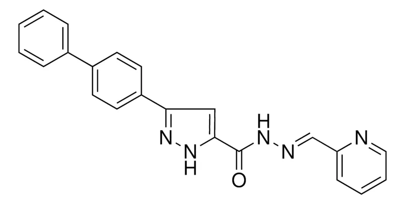 Sigma-Aldrich 3-(1,1'-BIPHENYL)-4-YL-N'-(2-PYRIDINYLMETHYLENE)-1H-PYRAZOLE-5-CARBOHYDRAZIDE,AldrichCPR