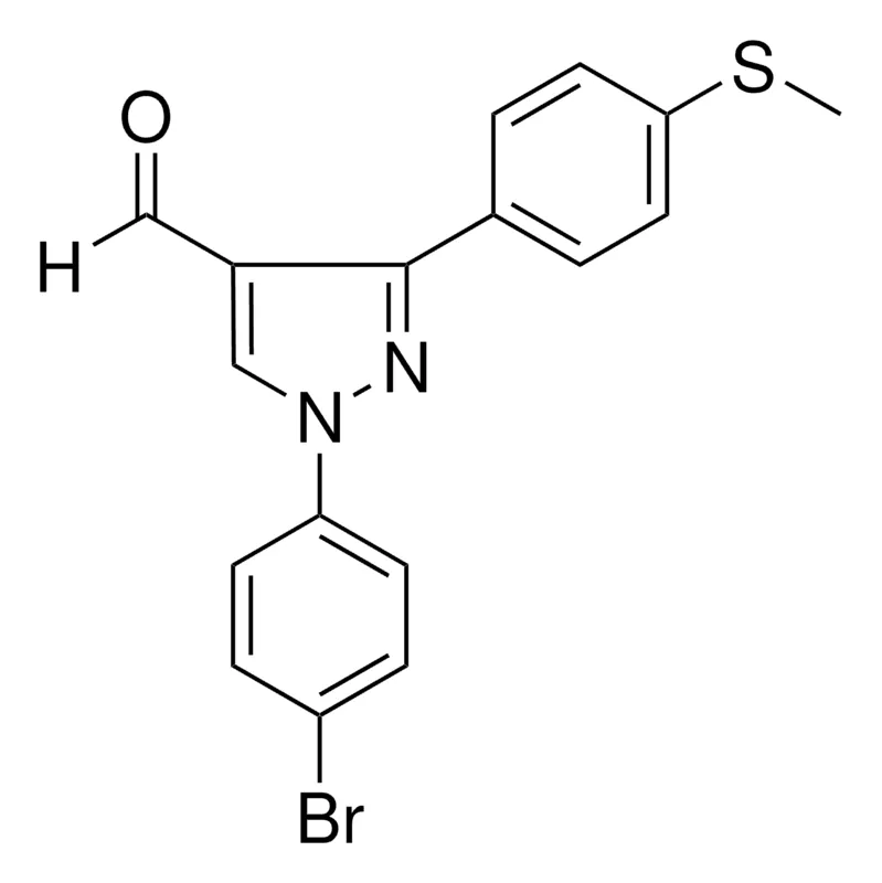 Sigma-Aldrich 1-(4-BROMOPHENYL)-3-[4-(METHYLSULFANYL)PHENYL]-1H-PYRAZOLE-4-CARBALDEHYDE，AldrichCPR
