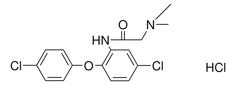 Sigma-Aldrich 5'-CHLORO-2'-(4-CHLOROPHENOXY)-2-(DIMETHYLAMINO)ACETANILIDE HYDROCHLORIDE,AldrichCPR
