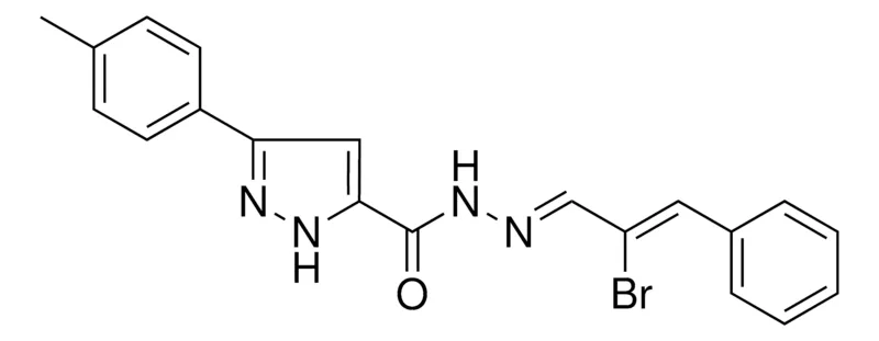 Sigma-Aldrich 5-P-TOLYL-2H-PYRAZOLE-3-CARBOXYLIC ACID (2-BROMO-3-PHENYL-ALLYLIDENE)-HYDRAZIDE,AldrichCPR
