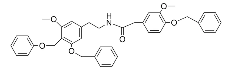 Sigma-Aldrich (2-(3-BENZYLOXY-5-MEO-4-PHENOXYMETHYL-PH)-ET)-2-(4-BENZYLOXY-3-MEO-PH)-ACETAMIDE,AldrichCPR