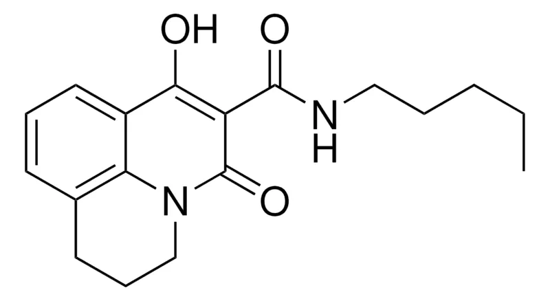Sigma-Aldrich 7-HO-5-OXO-N-PENTYL-2,3-DIHYDRO-1H,5H-PYRIDO(3,2,1-IJ)QUINOLINE-6-CARBOXAMIDE,AldrichCPR