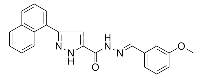 Sigma-Aldrich 5-NAPHTHALEN-1-YL-2H-PYRAZOLE-3-CARBOXYLIC ACID (3-MEO-BENZYLIDENE)-HYDRAZIDE，AldrichCPR