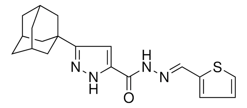 Sigma-Aldrich 5-ADAMANTAN-1-YL-2H-PYRAZOLE-3-CARBOXYLIC ACID THIOPHEN-2-YLMETHYLENE-HYDRAZIDE,AldrichCPR