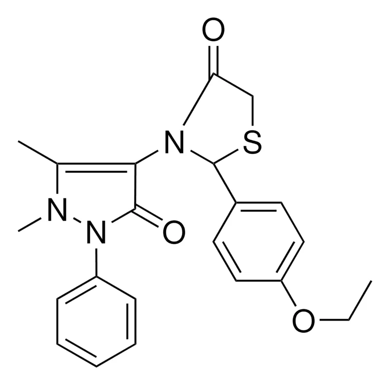 Sigma-Aldrich 3-(1,5-DIMETHYL-3-OXO-2-PHENYL-2,3-DIHYDRO-1H-PYRAZOL-4-YL)-2-(4-ETHOXYPHENYL)-1,3-THIAZOLIDIN-4-ONE，AldrichCPR