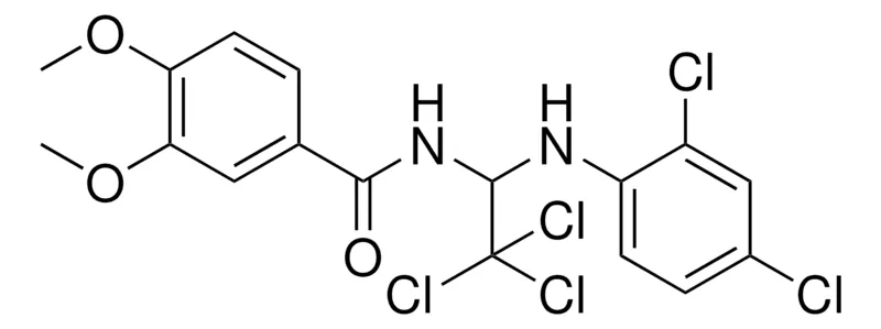 Sigma-Aldrich 3,4-DIMETHOXY-N-(2,2,2-TRICHLORO-1-(2,4-DICHLORO-PHENYLAMINO)-ETHYL)-BENZAMIDE,AldrichCPR