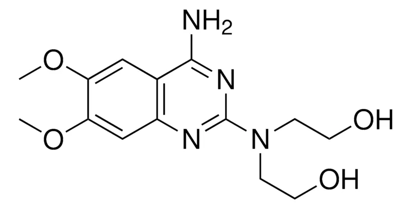 Sigma-Aldrich 2,2'-(4-AMINO-6,7-DIMETHOXYQUINAZOLIN-2-YLAZANEDIYL)DIETHANOL,AldrichCPR