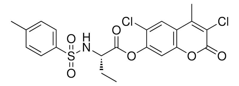 Sigma-Aldrich 2-(TOLUENE-4-SULFONYLAMINO)BUTYRIC ACID 3,6-DI-CL-4-ME-2-OXO-2H-CHROMEN7YL ESTER,AldrichCPR