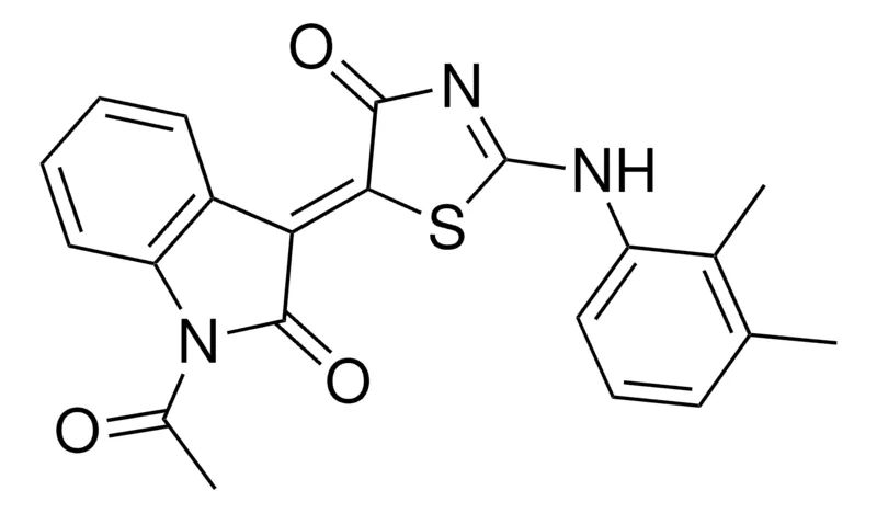 Sigma-Aldrich (3Z)-1-ACETYL-3-(2-(2,3-DIMETHYLANILINO)-4-OXO-1,3-THIAZOL-5(4H)-YLIDENE)-1,3-DIHYDRO-2H-INDOL-2-ONE,AldrichCPR