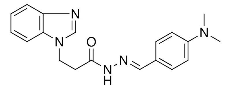 Sigma-Aldrich 3-BENZOIMIDAZOL-1-YL-PROPIONIC ACID (4-DIMETHYLAMINO-BENZYLIDENE)-HYDRAZIDE,AldrichCPR