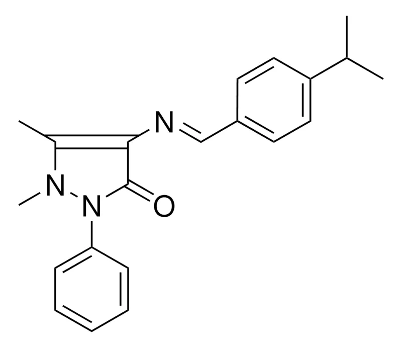 Sigma-Aldrich 2,3-DIMETHYL-4-(4-ISOPROPYLBENZYLIDENEAMINO)-1-PHENYL-3-PYRAZOLIN-5-ONE,AldrichCPR