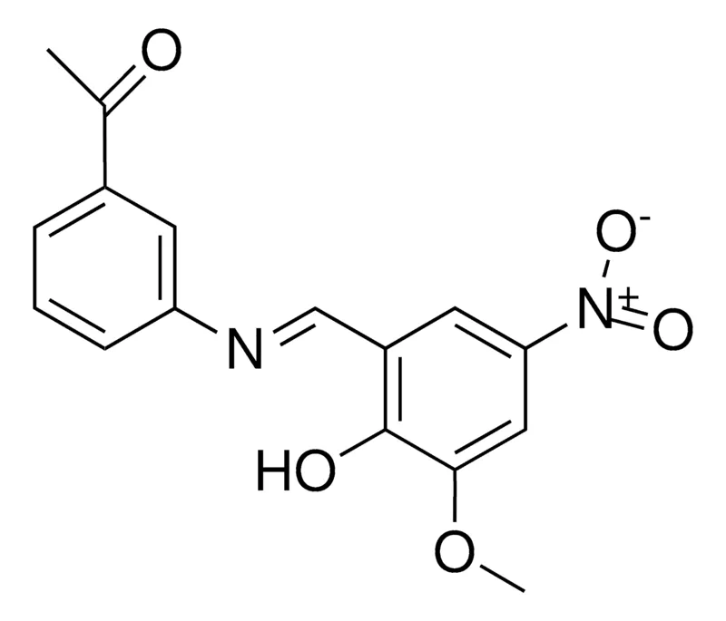 Sigma-Aldrich 3'-(2-HYDROXY-3-METHOXY-5-NITROBENZYLIDENEAMINO)ACETOPHENONE,AldrichCPR