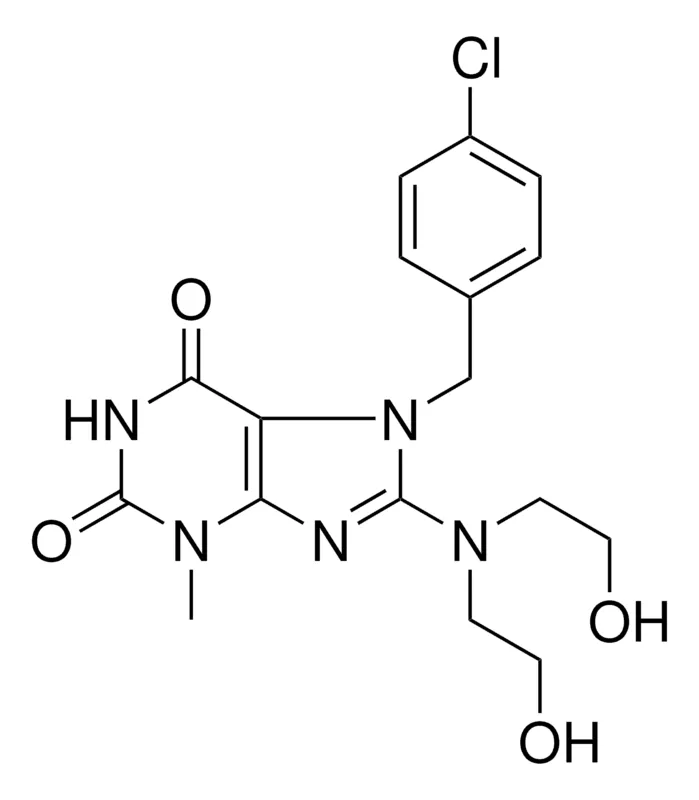 Sigma-Aldrich 8-(BIS-(2-HO-ET)-AMINO)-7-(4-CL-BENZYL)-3-METHYL-3,7-DIHYDRO-PURINE-2,6-DIONE,AldrichCPR