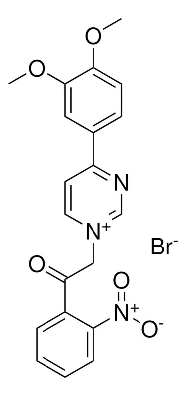 Sigma-Aldrich 4-(3,4-DIMETHOXYPHENYL)-1-(2-(2-NITROPHENYL)-2-OXOETHYL)PYRIMIDIN-1-IUM BROMIDE,AldrichCPR