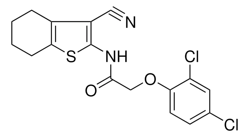 Sigma-Aldrich N-(3-CYANO-4,5,6,7-4H-BENZO(B)THIOPHEN-2-YL)-2-(2,4-DICHLORO-PHENOXY)-ACETAMIDE,AldrichCPR