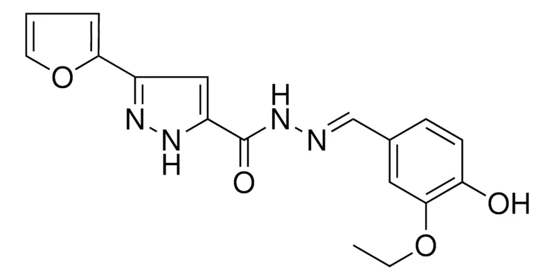 Sigma-Aldrich 5-FURAN-2-YL-2H-PYRAZOLE-3-CARBOXYLIC ACID (3-ETHOXY-4-HO-BENZYLIDENE)-HYDRAZIDE,AldrichCPR