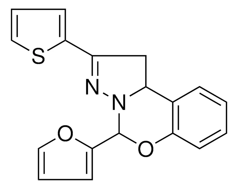 Sigma-Aldrich 4-FURAN-2-YL-2-THIOPHEN-2-YL-1,9B-2H-5-OXA-3,3A-DIAZA-CYCLOPENTA(A)NAPHTHALENE,AldrichCPR