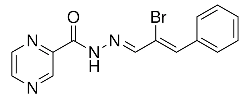 Sigma-Aldrich PYRAZINE-2-CARBOXYLIC ACID (2-BROMO-3-PHENYL-ALLYLIDENE)-HYDRAZIDE,AldrichCPR