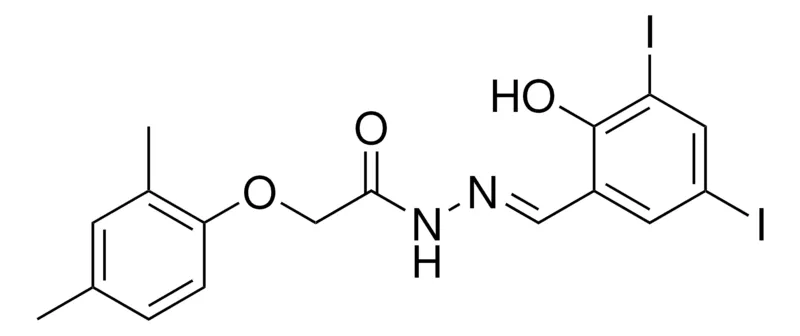 Sigma-Aldrich 2-(2,4-DIMETHYL-PHENOXY)-ACETIC ACID (2-HO-3,5-DIIODO-BENZYLIDENE)-HYDRAZIDE,AldrichCPR