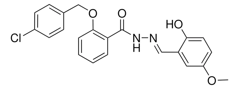 Sigma-Aldrich 2-((4-CHLOROBENZYL)OXY)-N'-(2-HYDROXY-5-METHOXYBENZYLIDENE)BENZOHYDRAZIDE，AldrichCPR