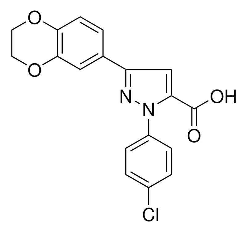 Sigma-Aldrich 1-(4-CHLOROPHENYL)-3-(2,3-DIHYDRO-1,4-BENZODIOXIN-6-YL)-1H-PYRAZOLE-5-CARBOXYLIC ACID,AldrichCPR