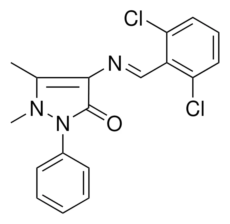 Sigma-Aldrich 4-((2,6-DICHLORO-BENZYLIDENE)-AMINO)-1,5-DIMETHYL-2-PH-1,2-DIHYDRO-PYRAZOL-3-ONE,AldrichCPR