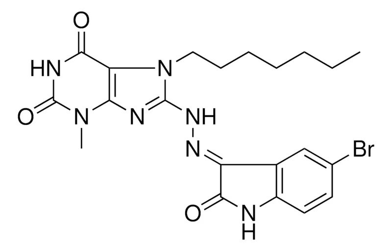 Sigma-Aldrich 8-[(2E)-2-(5-BROMO-2-OXO-1,2-DIHYDRO-3H-INDOL-3-YLIDENE)HYDRAZINO]-7-HEPTYL-3-METHYL-3,7-DIHYDRO-1H-PURINE-2,6-DIONE，AldrichCPR