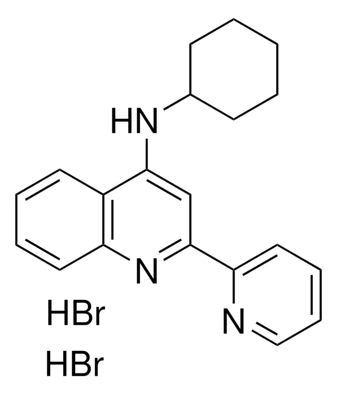 Sigma-Aldrich N-CYCLOHEXYL-2-(2-PYRIDINYL)-4-QUINOLINAMINE DIHYDROBROMIDE,AldrichCPR
