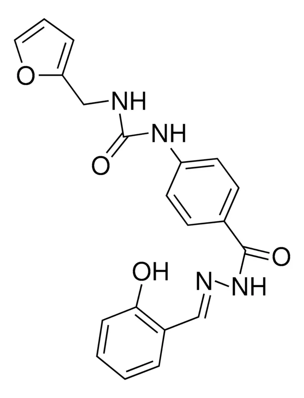 Sigma-Aldrich 4-(3-FURFURYLUREIDO)BENZOIC (2-HYDROXYBENZYLIDENE)HYDRAZIDE,AldrichCPR