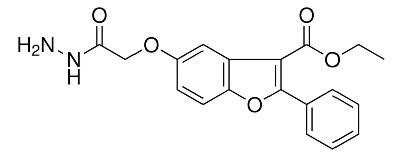 Sigma-Aldrich 5-HYDRAZINOCARBONYLMETHOXY-2-PHENYL-BENZOFURAN-3-CARBOXYLIC ACID ETHYL ESTER,AldrichCPR