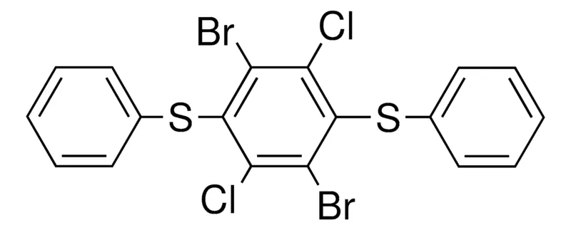 Sigma-Aldrich 1,4-DIBROMO-2,5-DICHLORO-3,6-BIS(PHENYLSULFANYL)BENZENE,AldrichCPR