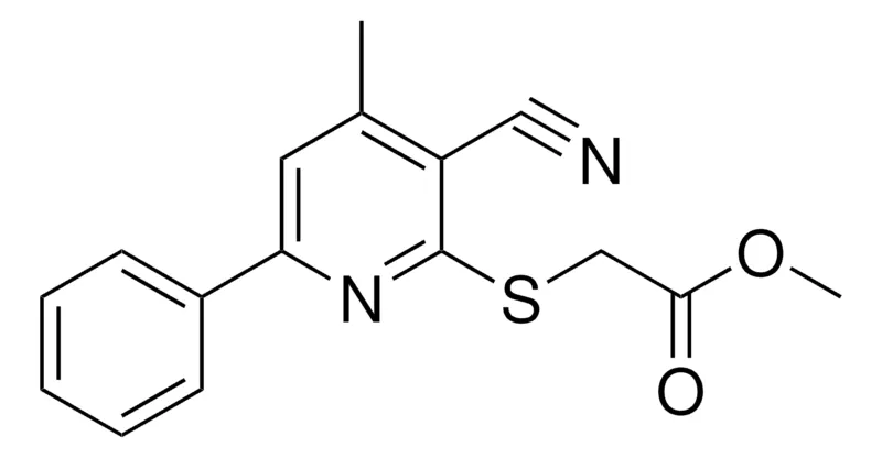 Sigma-Aldrich (3-CYANO-4-METHYL-6-PHENYL-PYRIDIN-2-YLSULFANYL)-ACETIC ACID METHYL ESTER,AldrichCPR