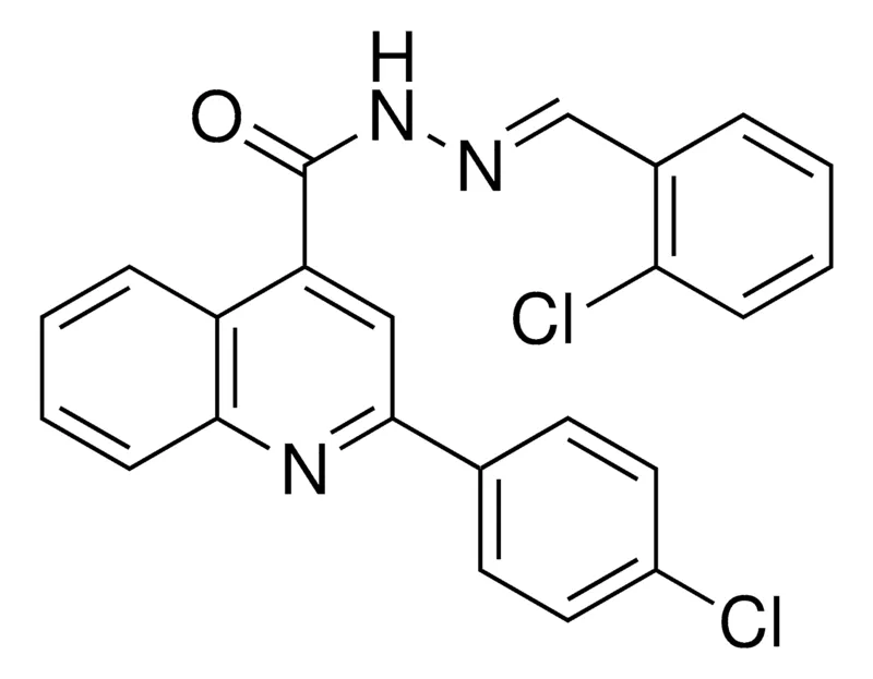 Sigma-Aldrich 2-(4-CHLORO-PHENYL)-QUINOLINE-4-CARBOXYLIC ACID (2-CHLORO-BENZYLIDENE)-HYDRAZIDE,AldrichCPR