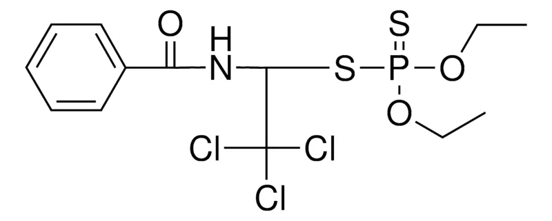 Sigma-Aldrich DITHIOPHOSPHORIC ACID S-(1-BENZOYLAMINO-TRICHLORO-ET) ESTER O,O'-DIETHYL ESTER,AldrichCPR
