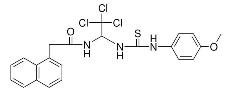 Sigma-Aldrich 2-NAPHTHALEN-1-YL-N-(2,2,2-TRICHLORO-1-(3-(4-MEO-PH)-THIOUREIDO)-ET)-ACETAMIDE,AldrichCPR
