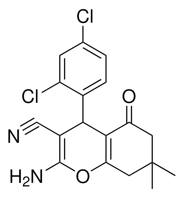 Sigma-Aldrich 2-AMINO-4-(2,4-DICHLOROPHENYL)-7,7-DIMETHYL-5-OXO-5,6,7,8-TETRAHYDRO-4H-CHROMENE-3-CARBONITRILE,AldrichCPR