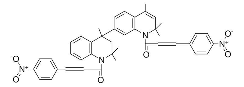 Sigma-Aldrich 1,1'-(2,2,2',2',4,4'-HEXAMETHYL-3,4-DIHYDRO-4,7'-BIQUINOLINE-1,1'(2H,2'H)-DIYL)BIS(3-(4-NITROPHENYL)PROP-2-EN-1-ONE),AldrichCPR